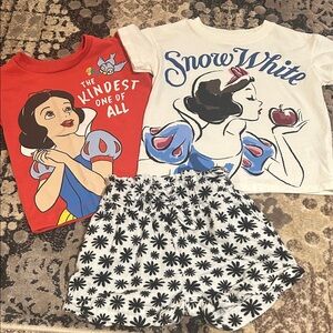 Disney Snow White Kids 3 pc Short Set - 3T